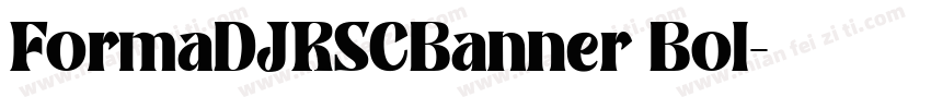 FormaDJRSCBanner Bol字体转换